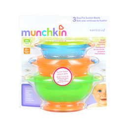 美国Munchkin满趣健 吸盘碗套装 3件/套