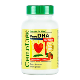 美国ChildLife童年时光 儿童DHA天然脑黄金软胶囊 浆果味 90粒/瓶