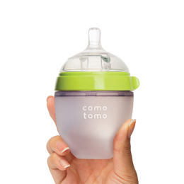 Comotomo可么多么 妈妈乳感硅胶奶瓶-绿色 150ml