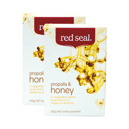 【两块装】新西兰Red Seal红印蜂胶天然植物洁面沐浴香皂 100g