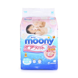 【四包装】日本原装进口MOONY尤妮佳 腰贴式纸尿裤 M码 64片 中号