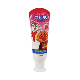 【三支装】日本Lion狮王面包超人儿童防龋齿牙膏 40g 草莓味